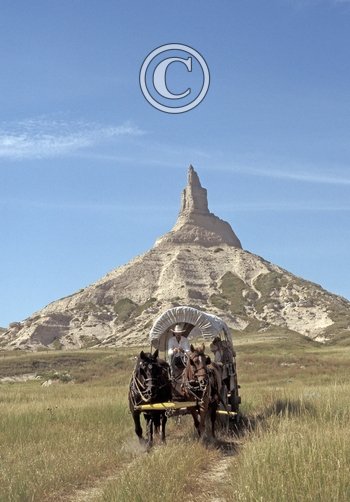 Chimney Rock, Oregon Trail Nebraska DM0301